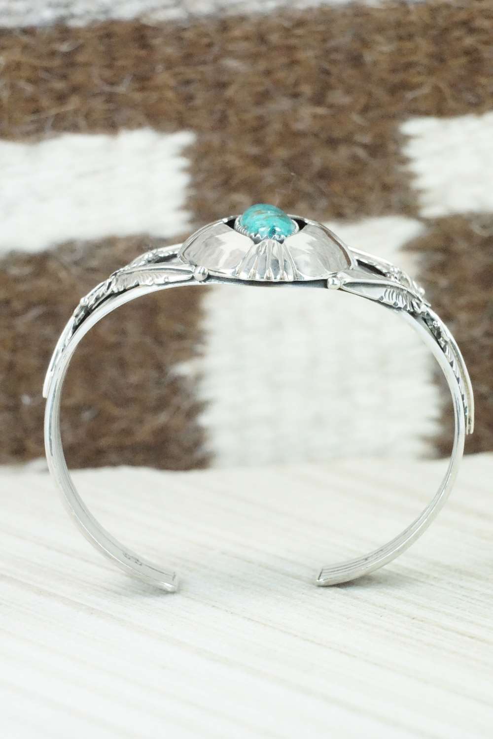 Turquoise & Sterling Silver Bracelet - Cecil Saunders