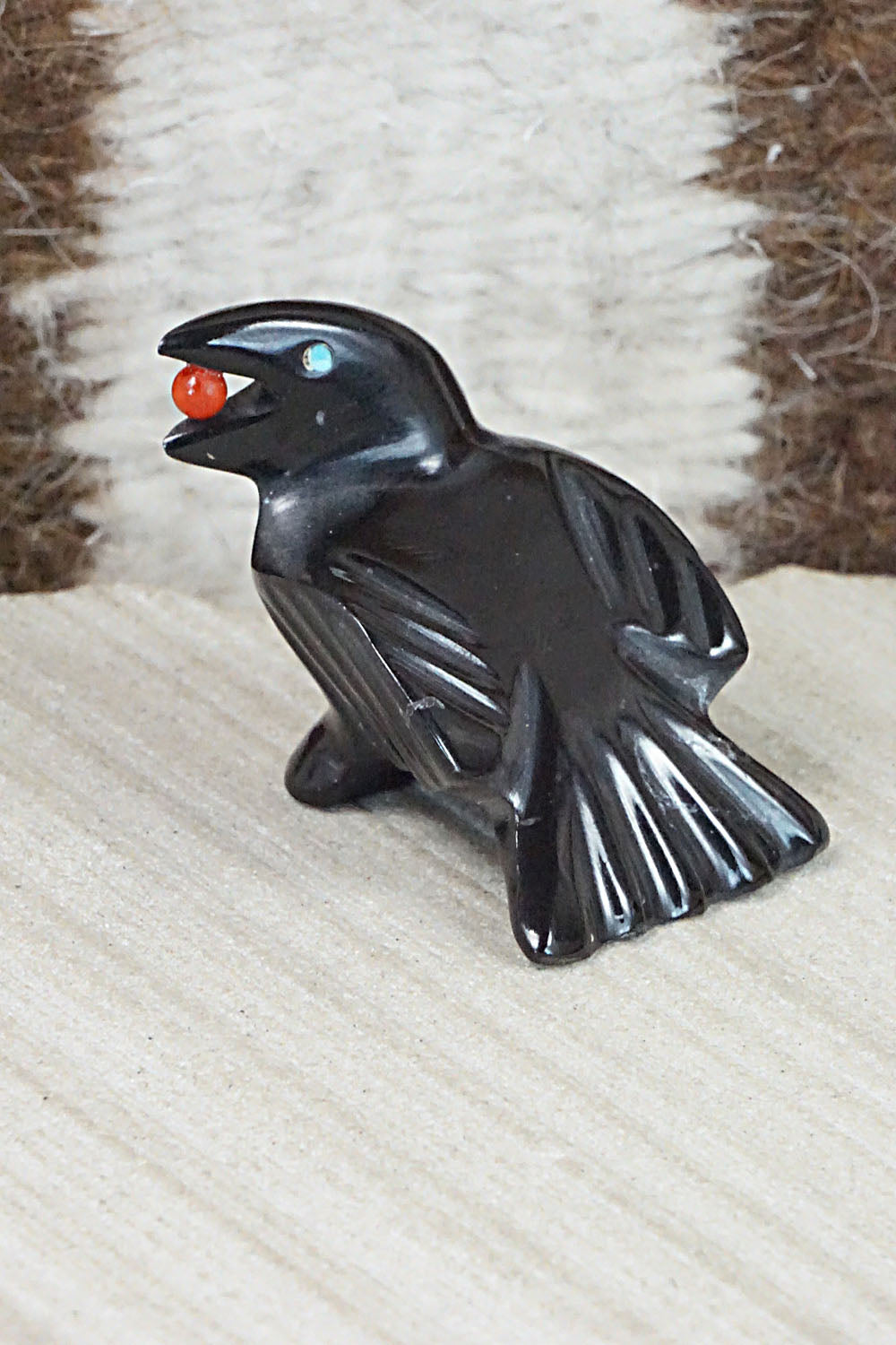 Crow Zuni Fetish Carving - Calvert Bowannie