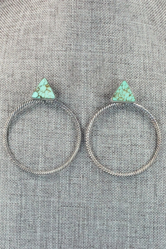 Turquoise & Sterling Silver Earrings - Verley Betone