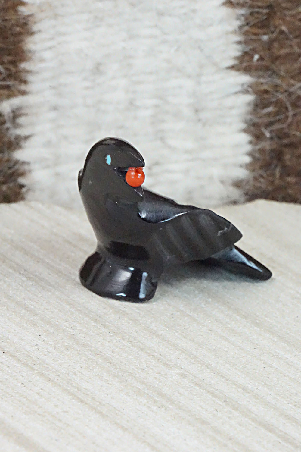 Crow Zuni Fetish Carving - Calvert Bowannie