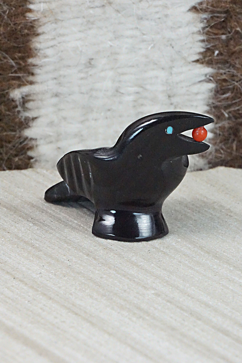 Crow Zuni Fetish Carving - Calvert Bowannie