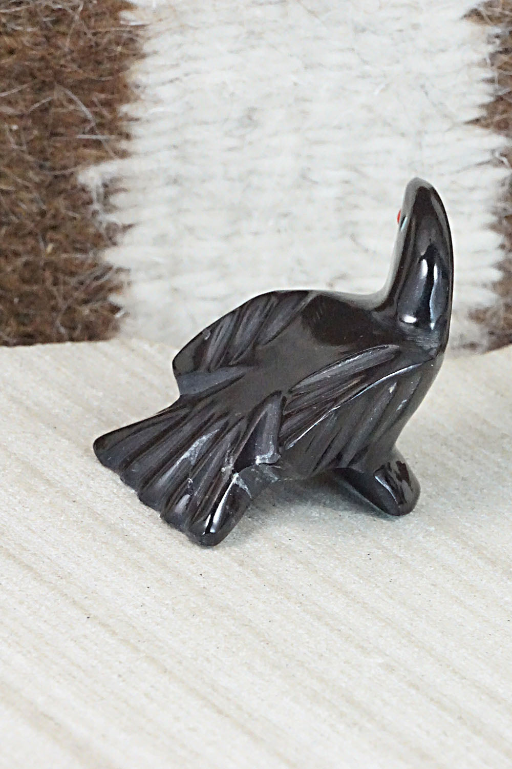 Crow Zuni Fetish Carving - Calvert Bowannie