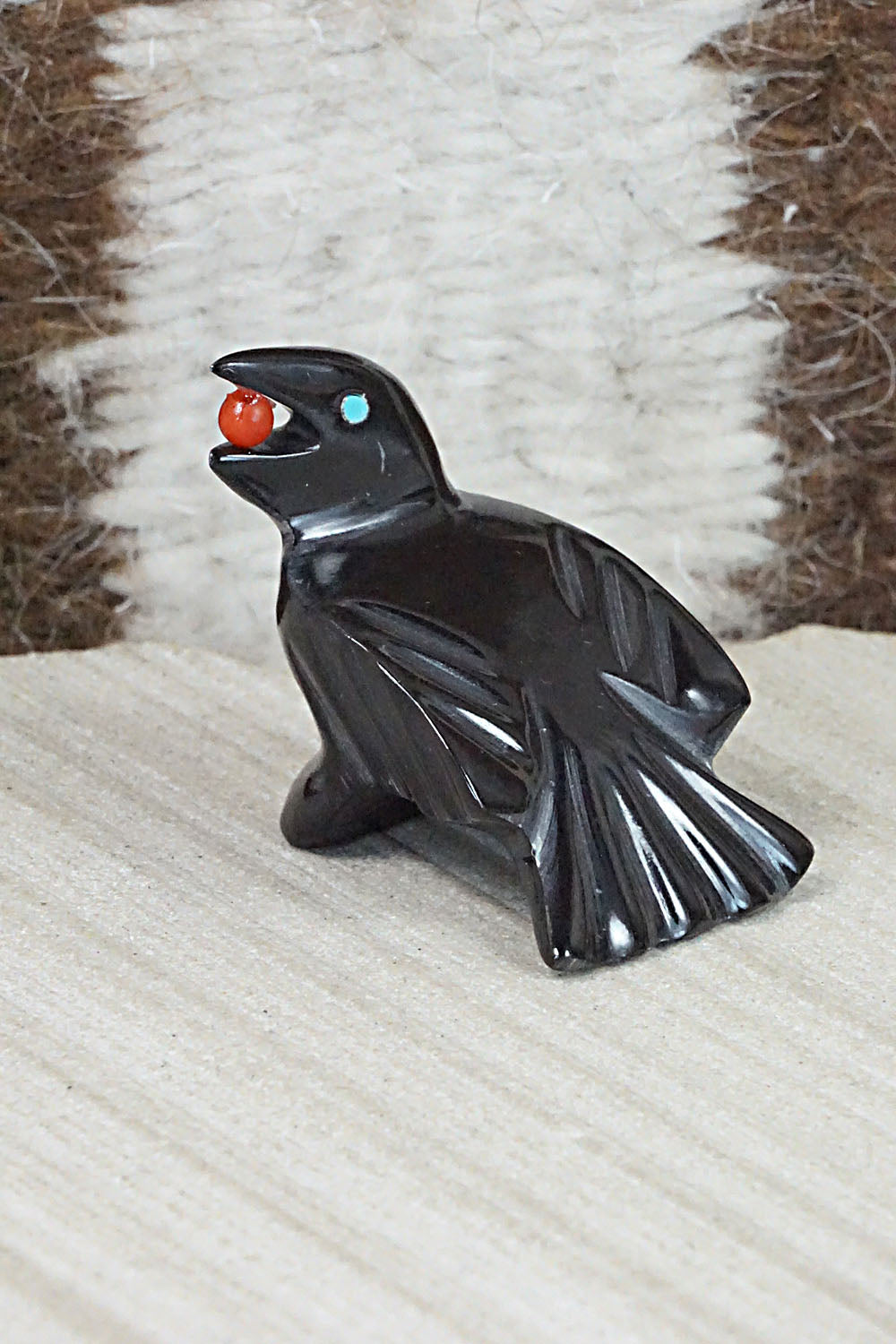 Crow Zuni Fetish Carving - Calvert Bowannie