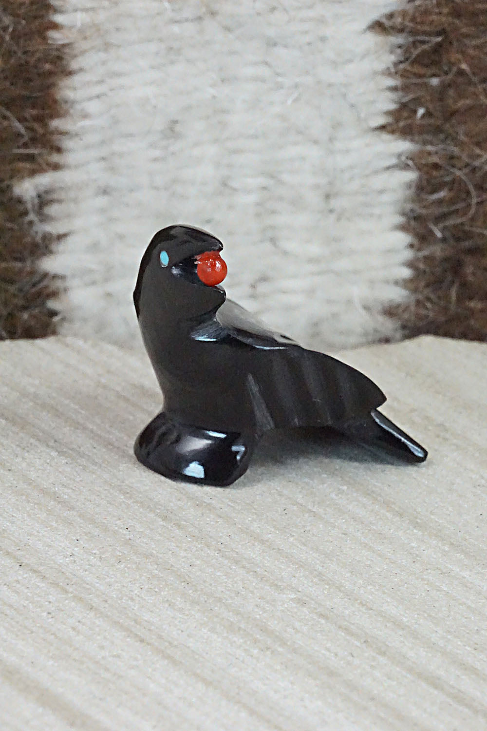 Crow Zuni Fetish Carving - Calvert Bowannie