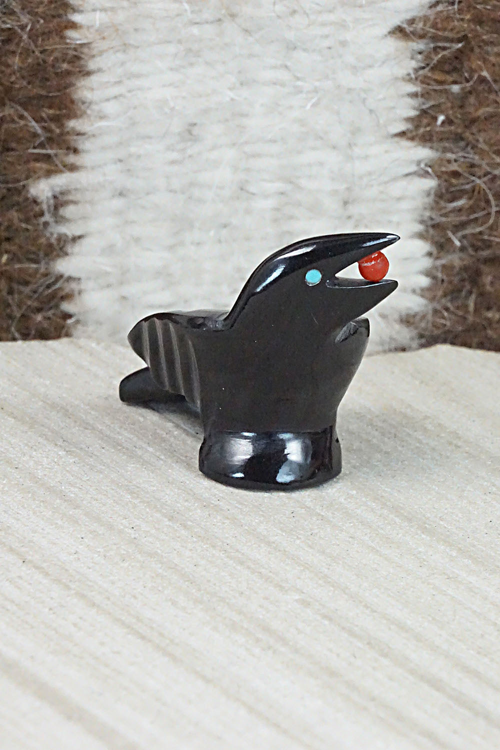 Crow Zuni Fetish Carving - Calvert Bowannie