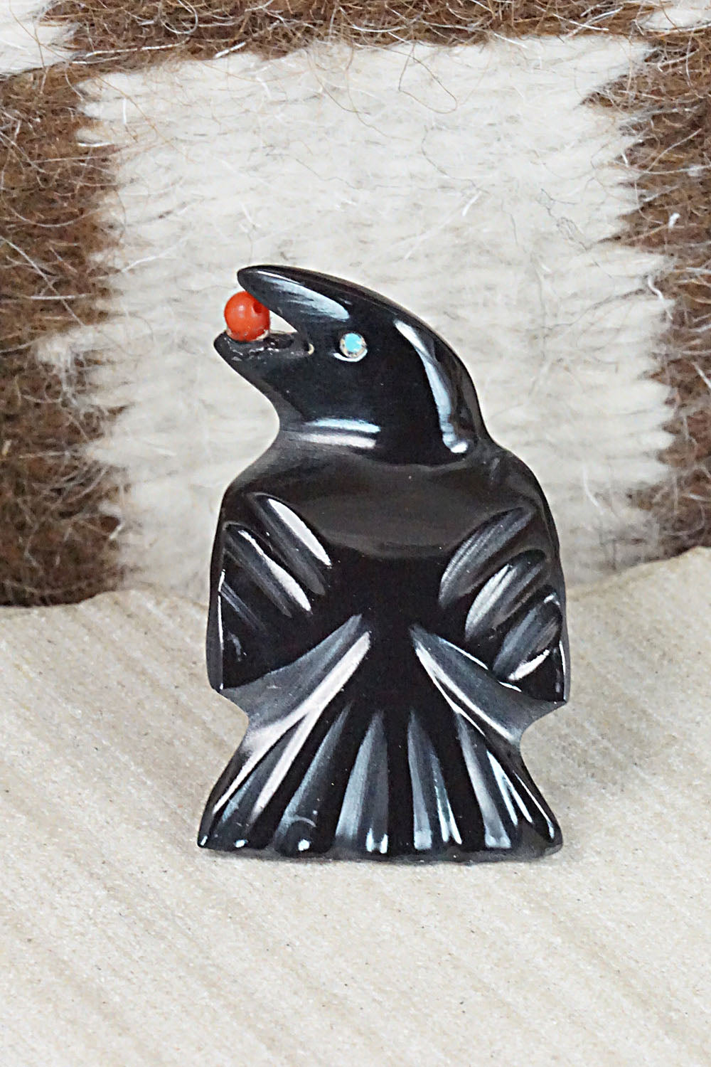 Crow Zuni Fetish Carving - Calvert Bowannie