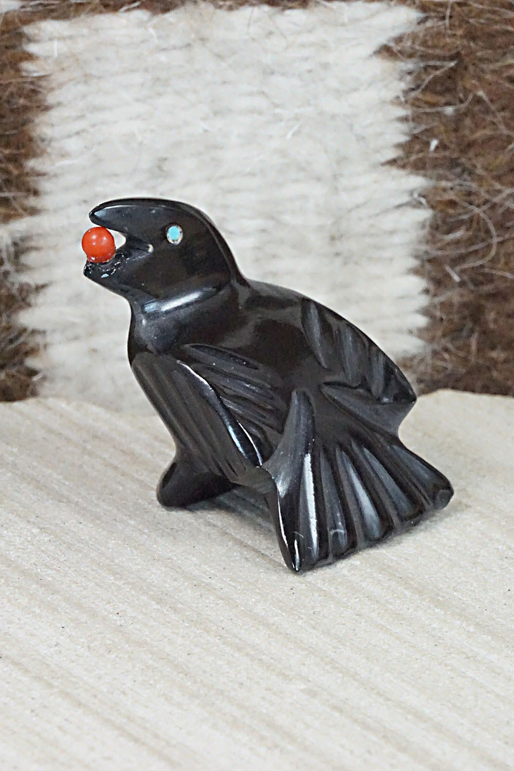 Crow Zuni Fetish Carving - Calvert Bowannie