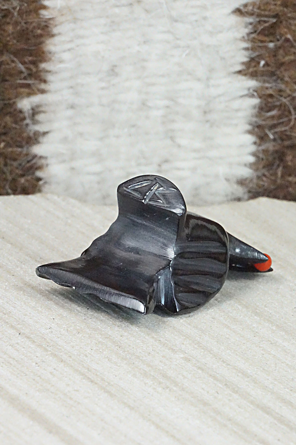 Crow Zuni Fetish Carving - Calvert Bowannie