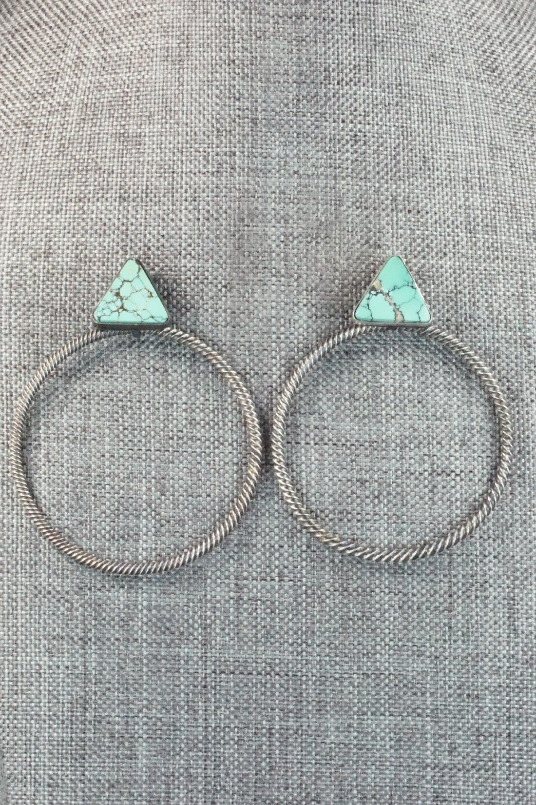 Turquoise & Sterling Silver Earrings - Verley Betone