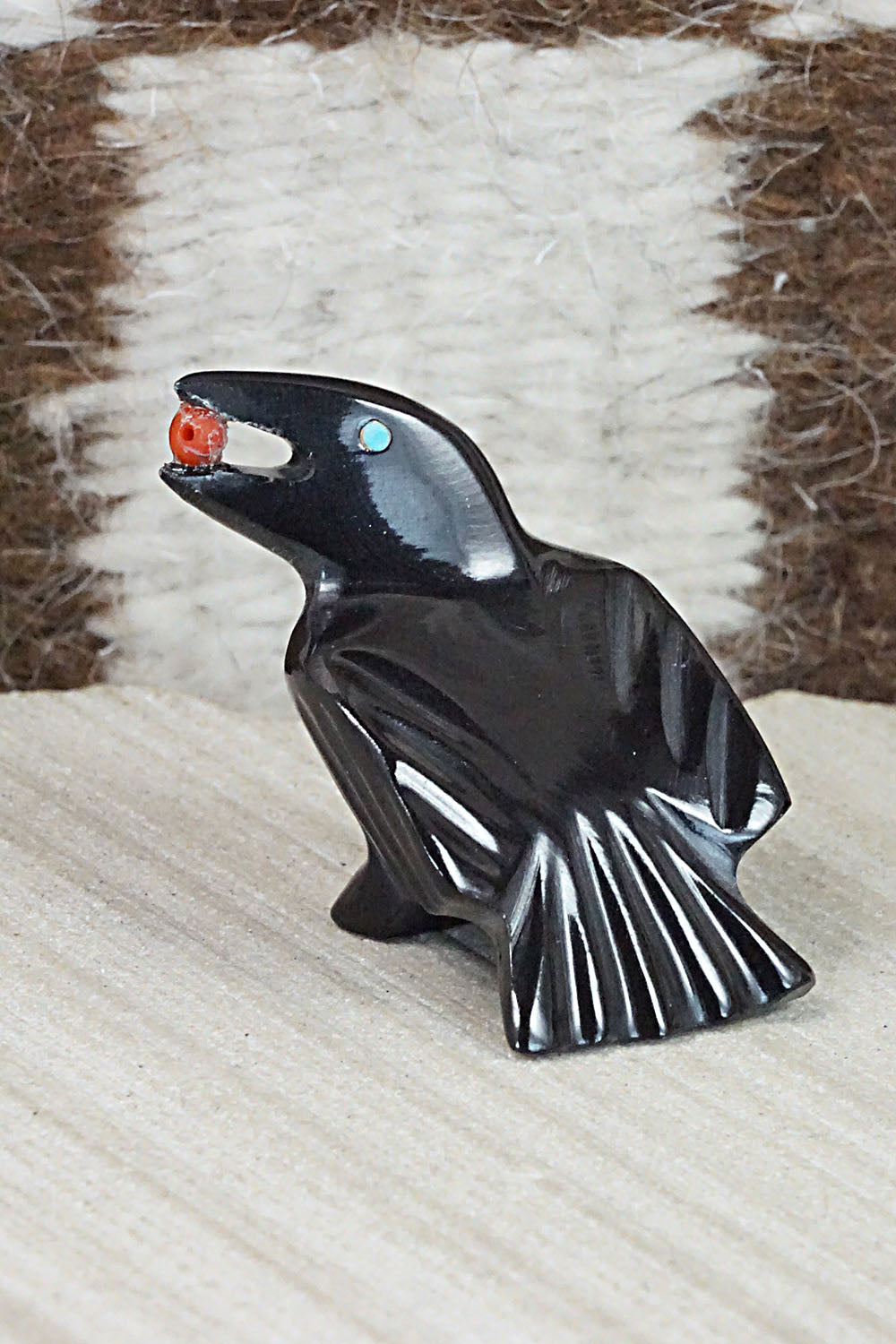 Crow Zuni Fetish Carving - Calvert Bowannie