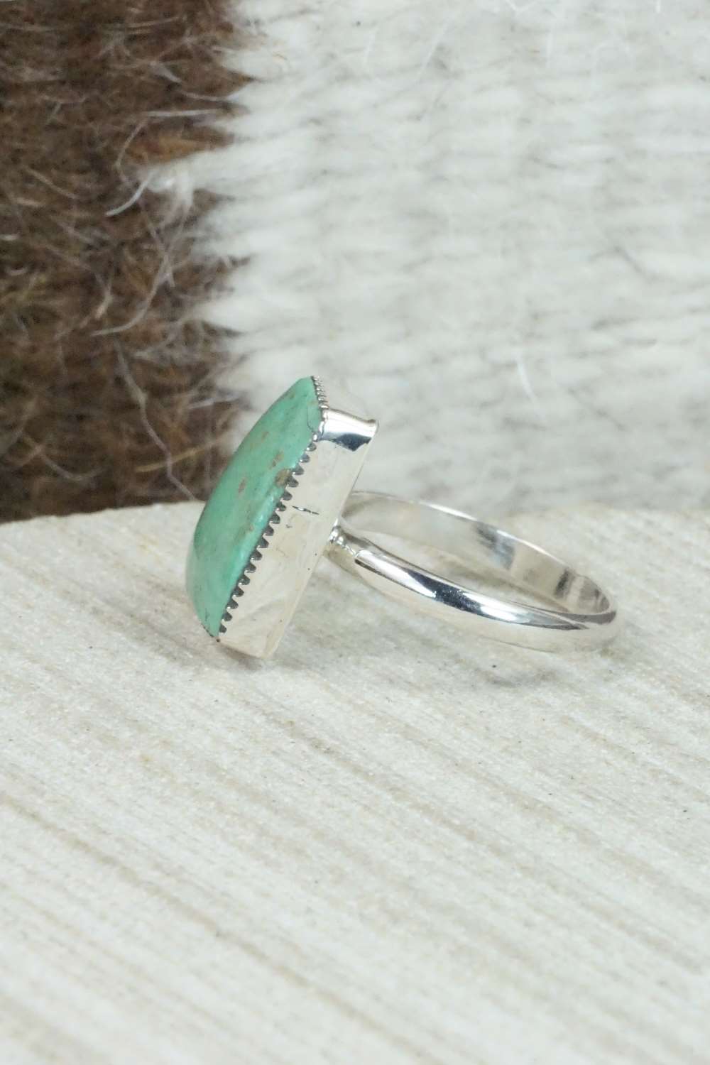 Turquoise & Sterling Silver Ring - Sadie Jim - Size 5.75