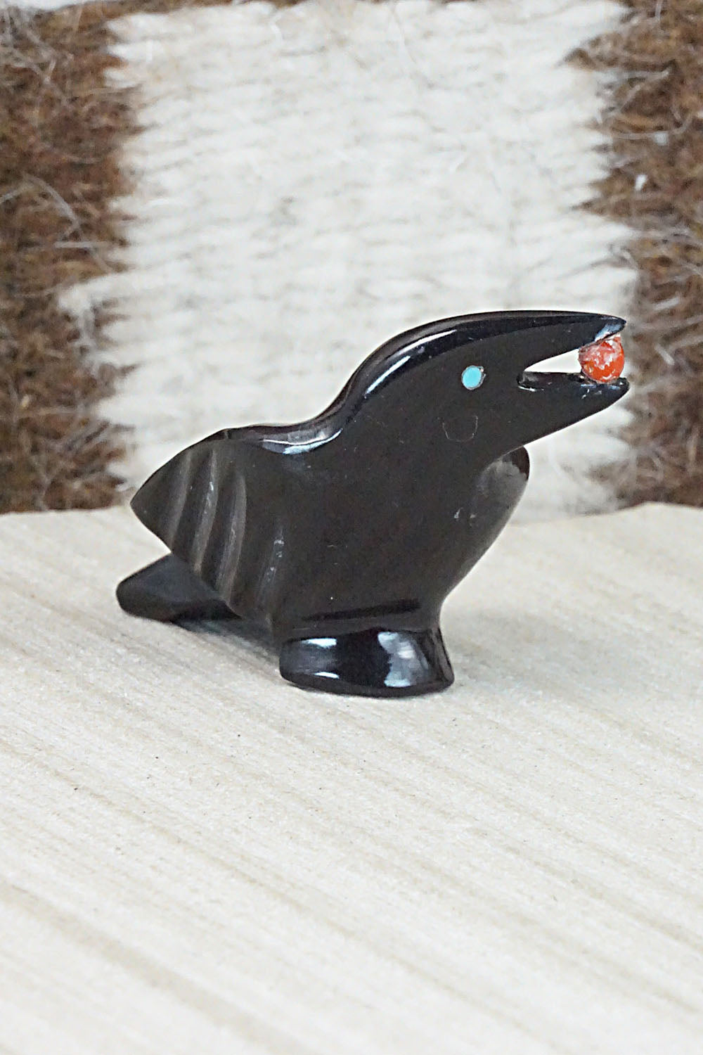 Crow Zuni Fetish Carving - Calvert Bowannie