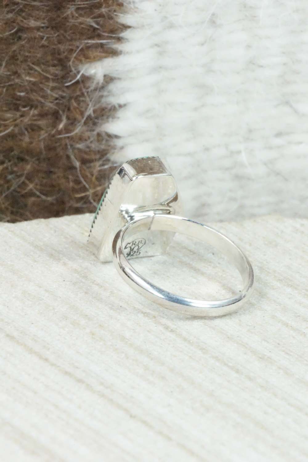 Turquoise & Sterling Silver Ring - Sadie Jim - Size 5.75