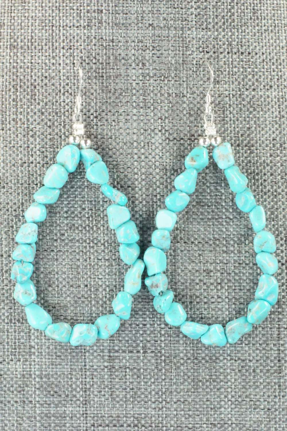 Turquoise & Sterling Silver Earrings - Louise Joe