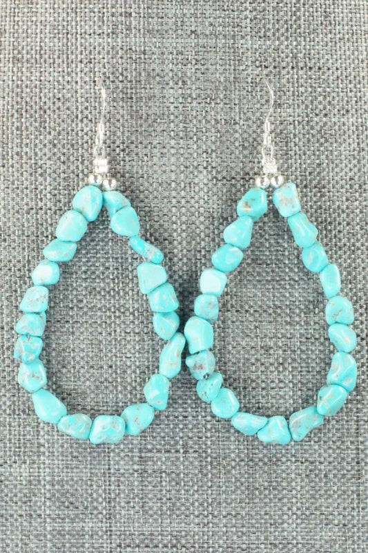 Turquoise & Sterling Silver Earrings - Louise Joe