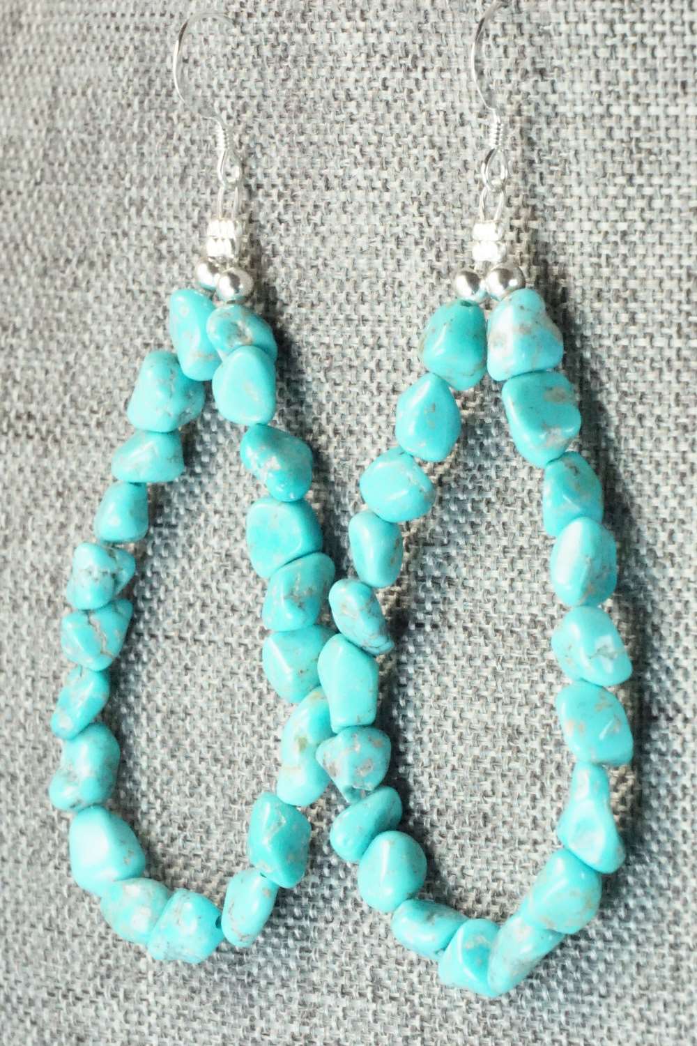 Turquoise & Sterling Silver Earrings - Louise Joe