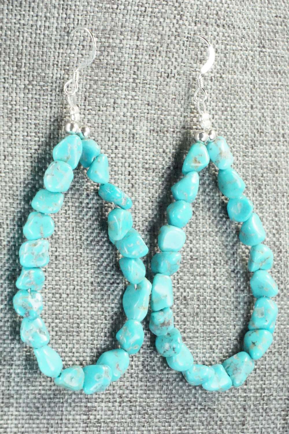 Turquoise & Sterling Silver Earrings - Louise Joe