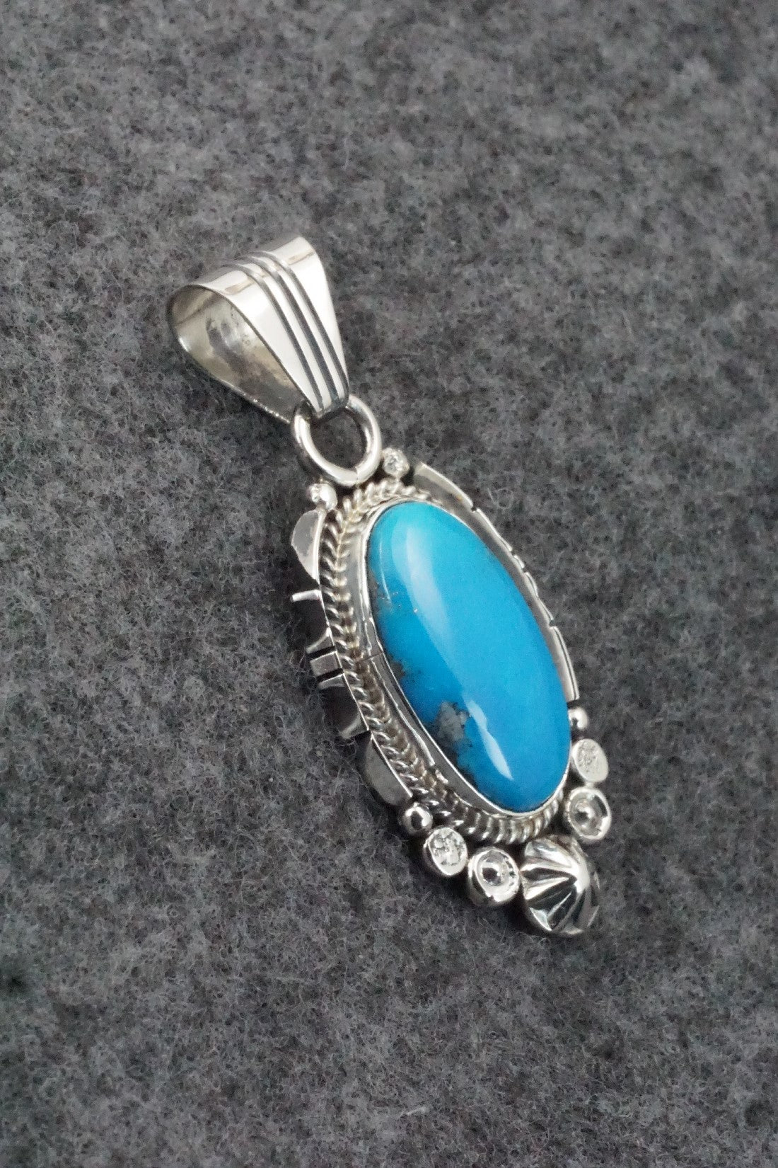Turquoise and Sterling Silver Pendant - Daniel Benally