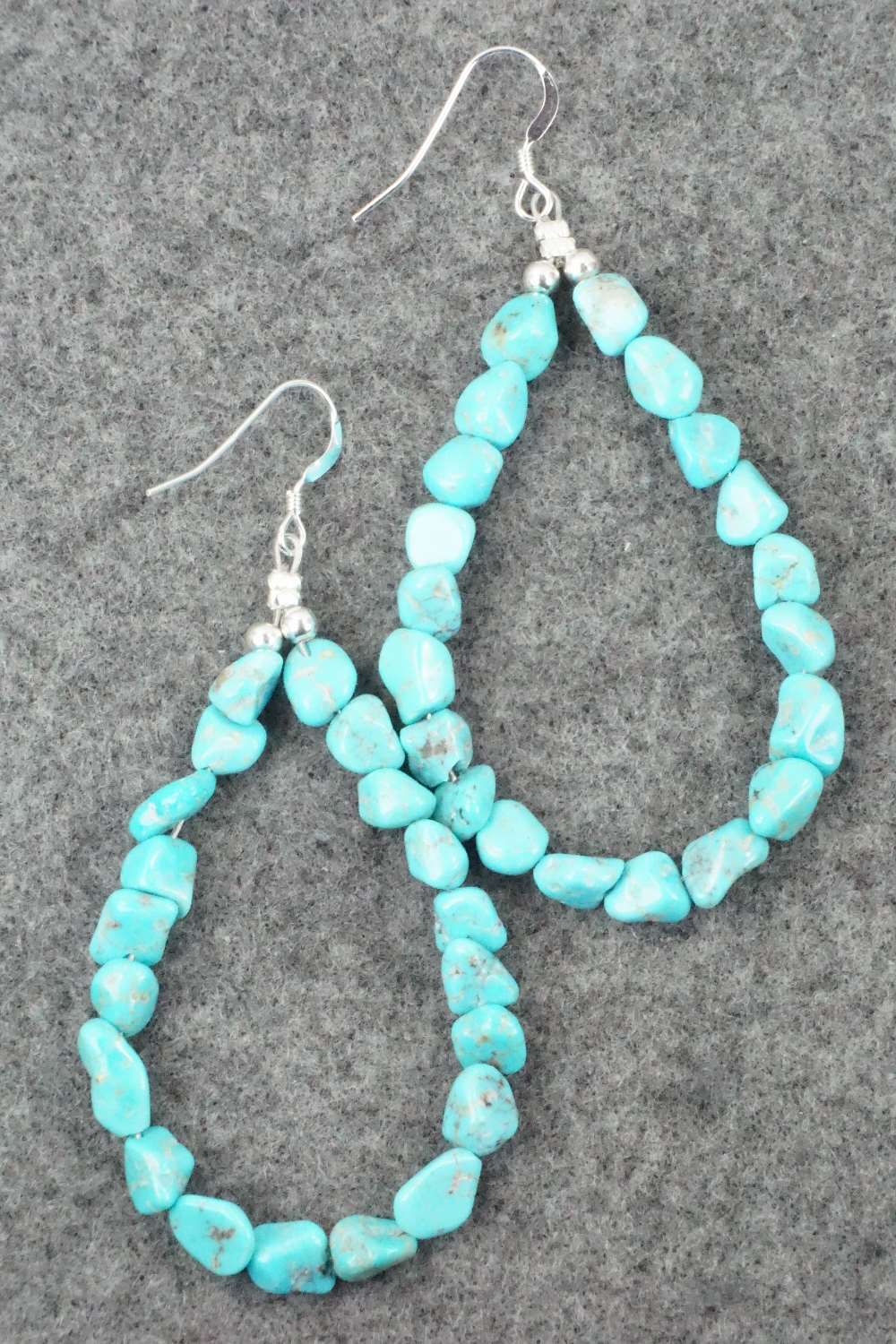 Turquoise & Sterling Silver Earrings - Louise Joe