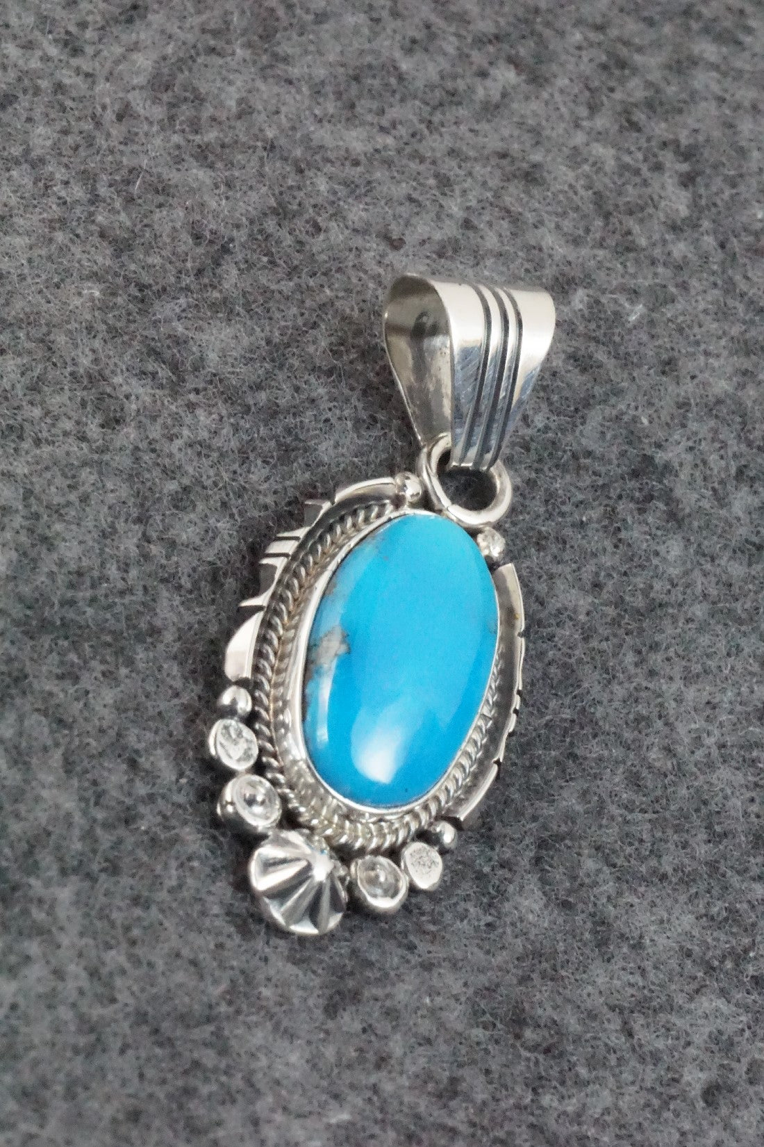 Turquoise and Sterling Silver Pendant - Daniel Benally