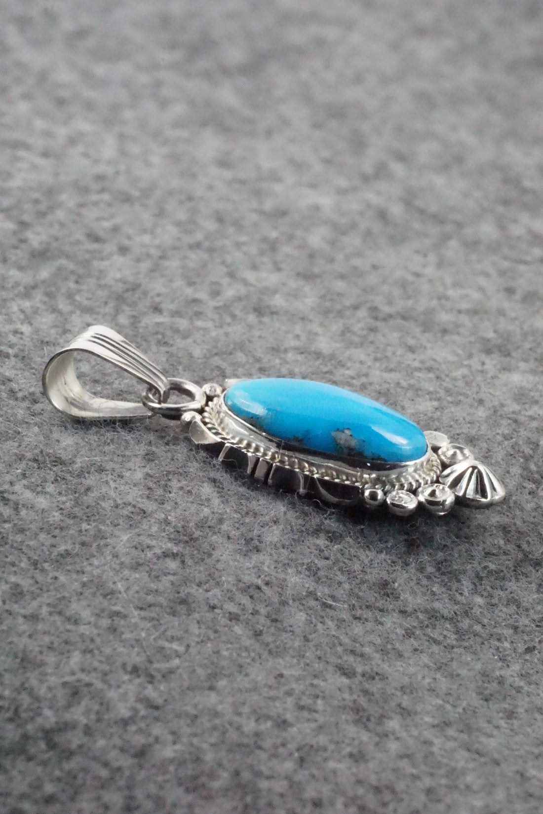 Turquoise and Sterling Silver Pendant - Daniel Benally