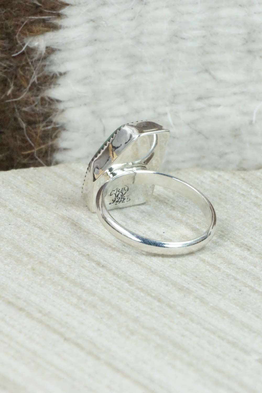 Turquoise & Sterling Silver Ring - Sadie Jim - Size 4.5