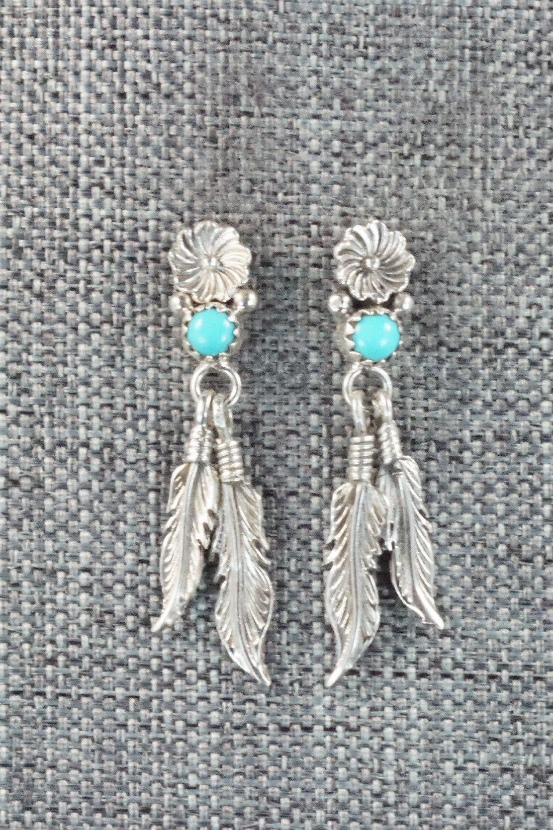 Turquoise & Sterling Silver Earrings - Janice Largo