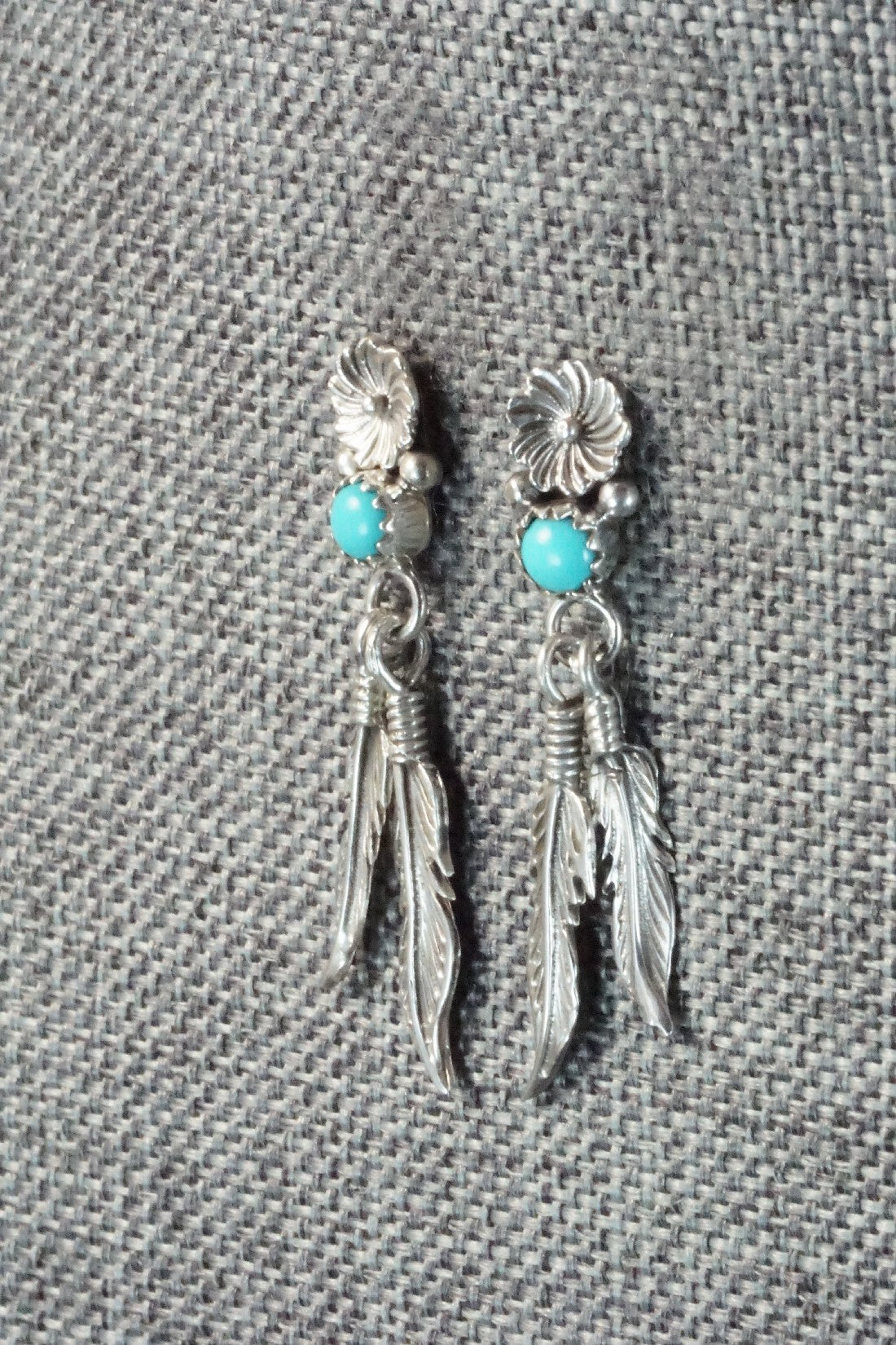 Turquoise & Sterling Silver Earrings - Janice Largo