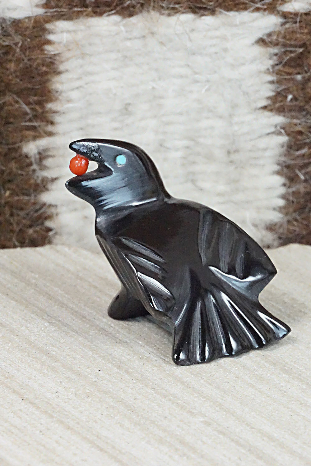 Crow Zuni Fetish Carving - Calvert Bowannie
