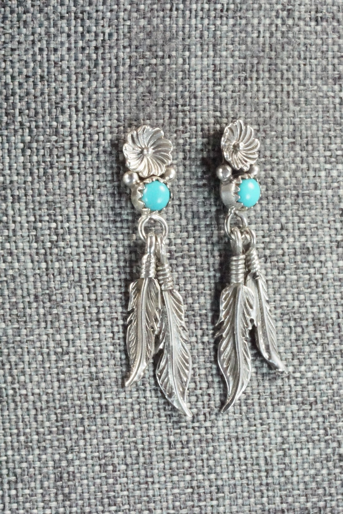 Turquoise & Sterling Silver Earrings - Janice Largo