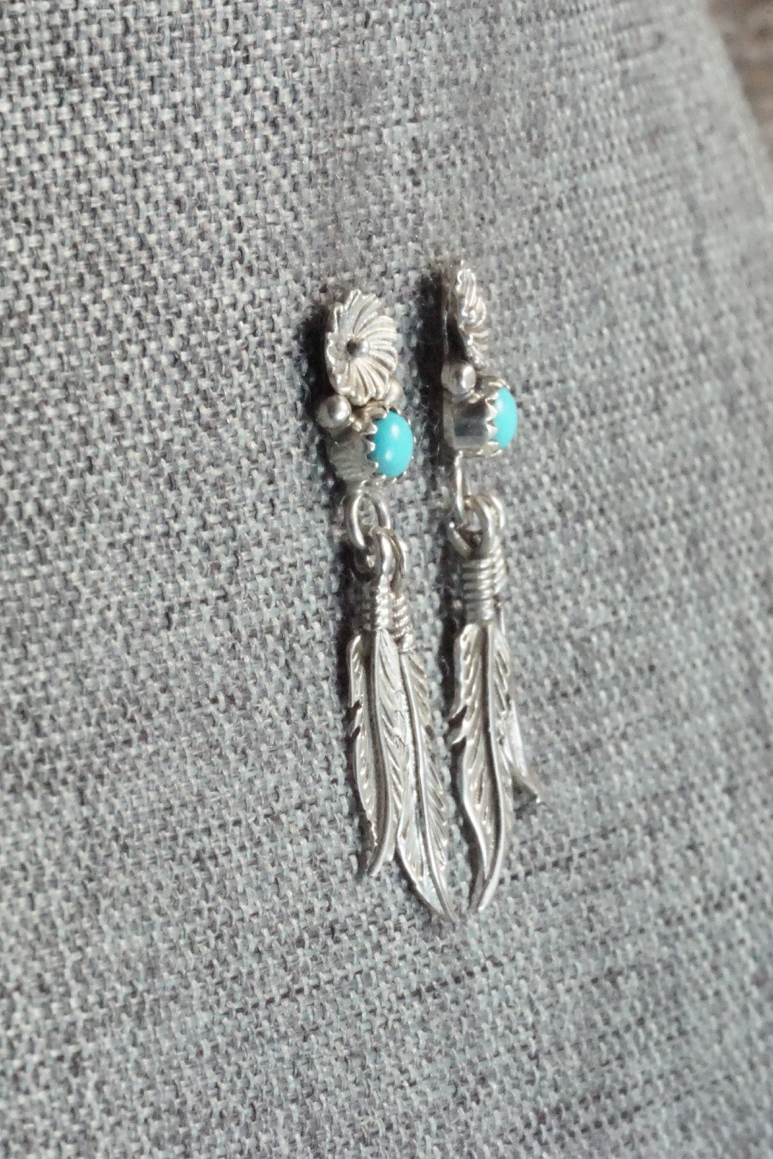 Turquoise & Sterling Silver Earrings - Janice Largo