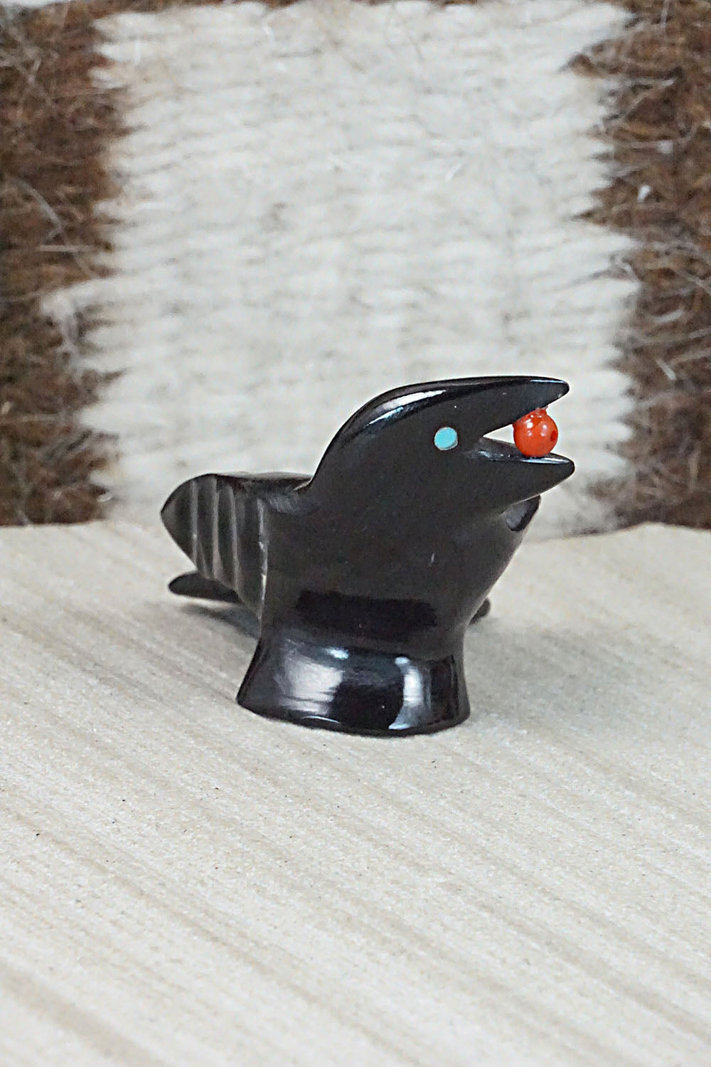 Crow Zuni Fetish Carving - Calvert Bowannie