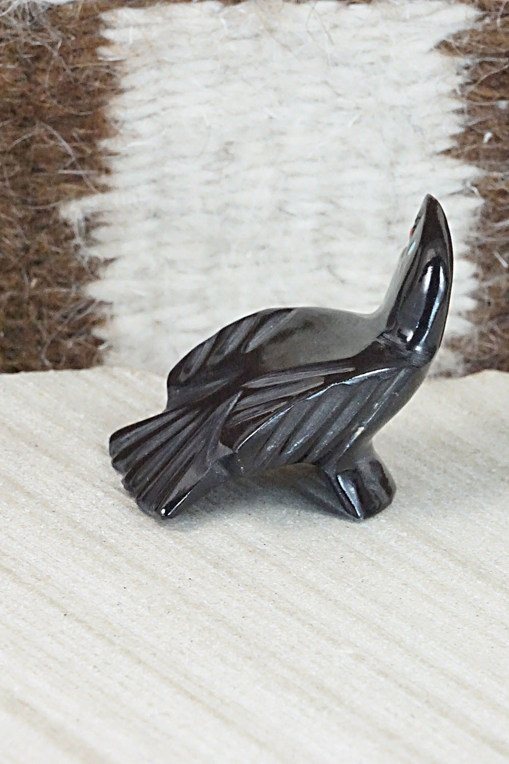 Crow Zuni Fetish Carving - Calvert Bowannie