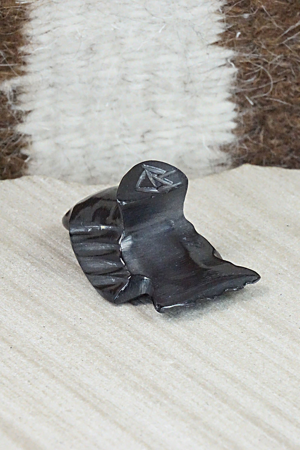 Crow Zuni Fetish Carving - Calvert Bowannie