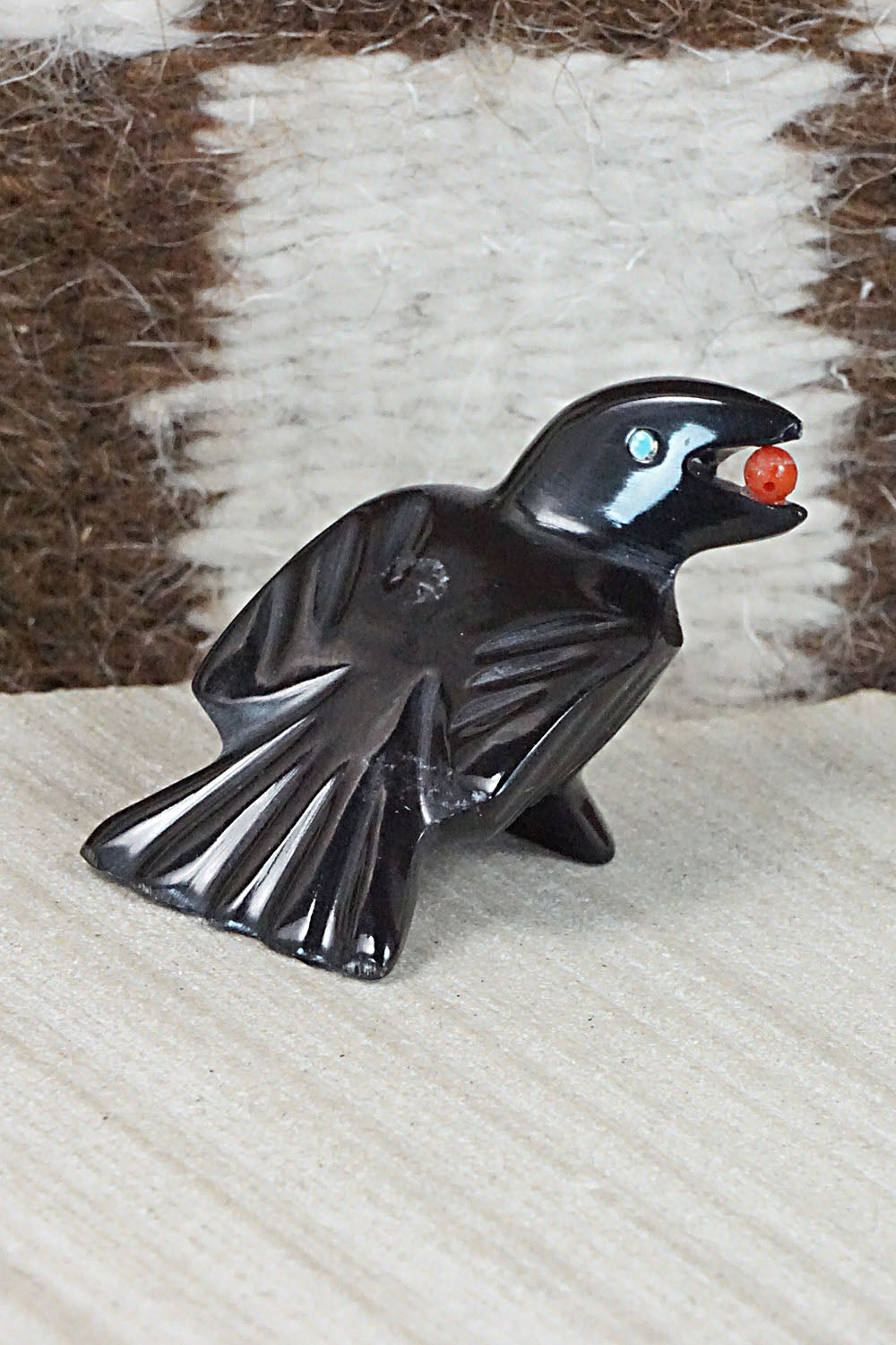 Crow Zuni Fetish Carving - Calvert Bowannie