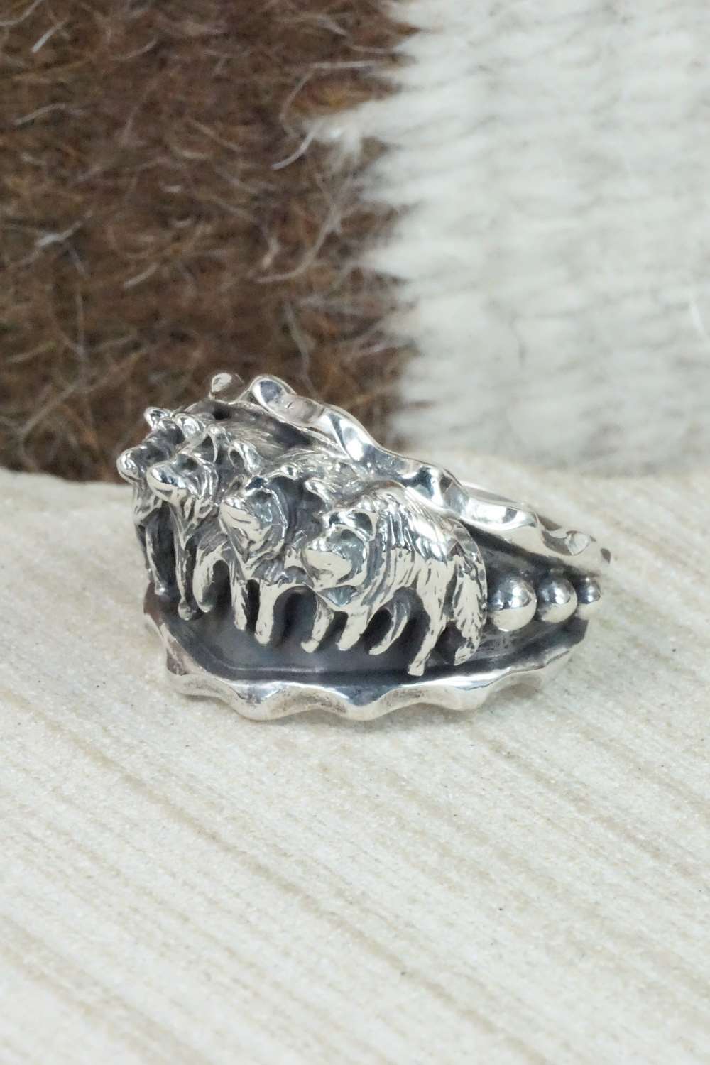Sterling Silver Ring - Genevieve Francisco - Size 14.5