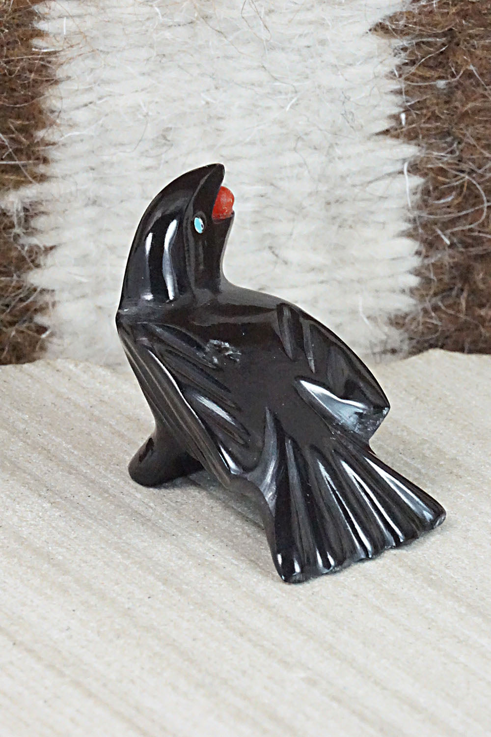 Crow Zuni Fetish Carving - Calvert Bowannie