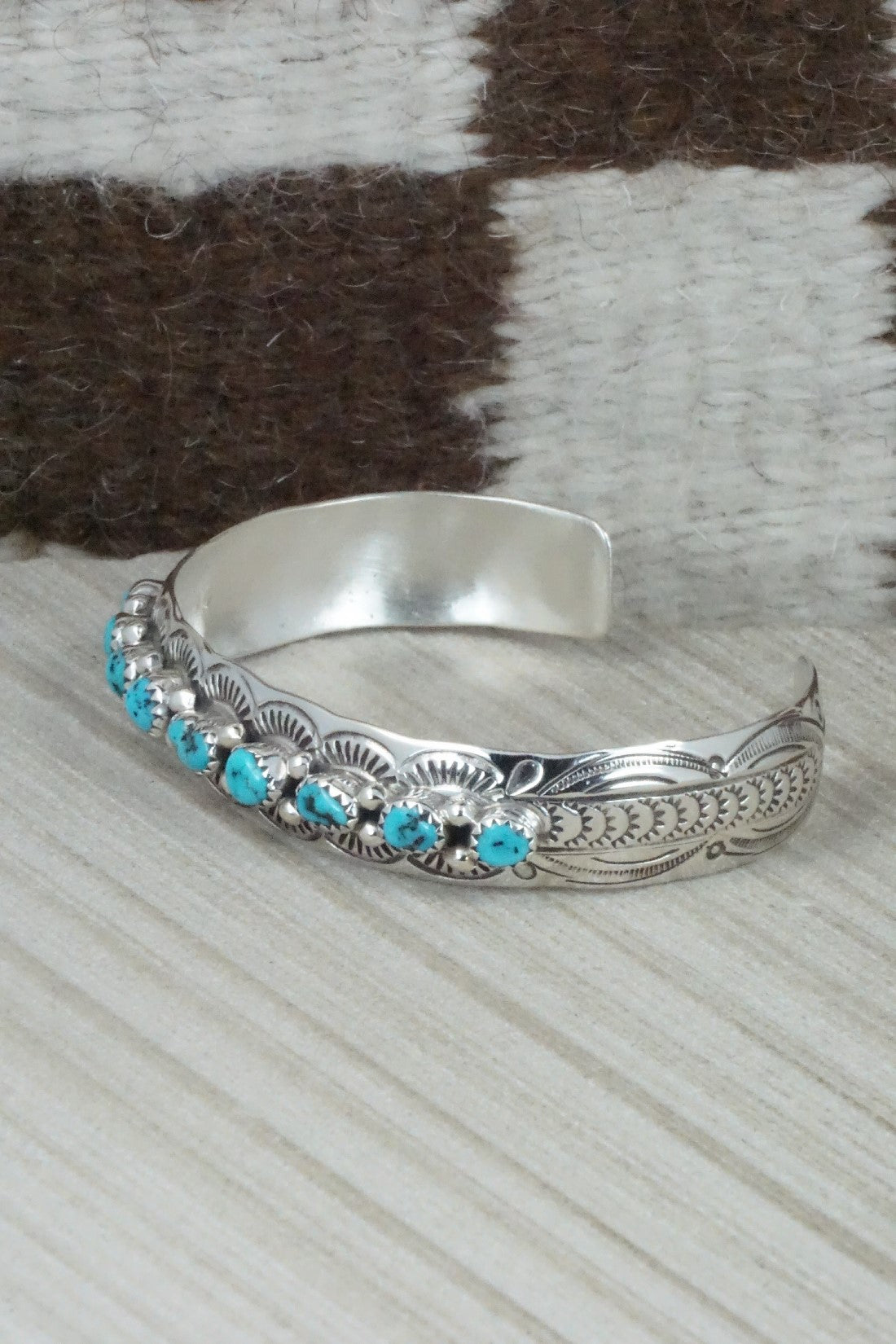 Turquoise & Sterling Silver Bracelet - Grace Silver