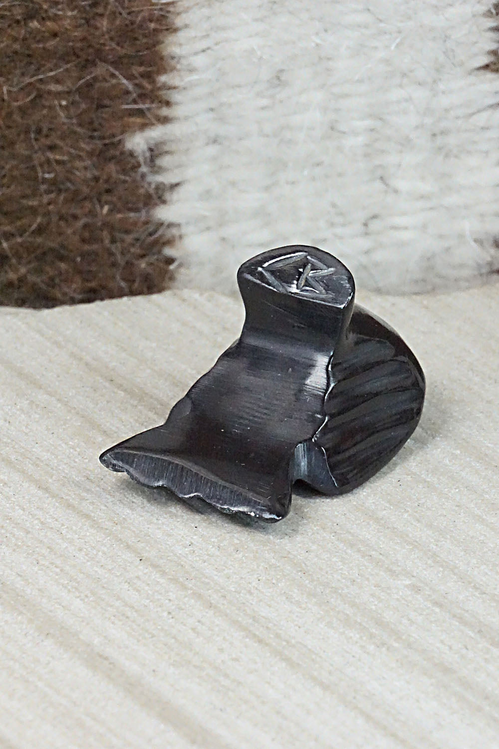 Crow Zuni Fetish Carving - Calvert Bowannie