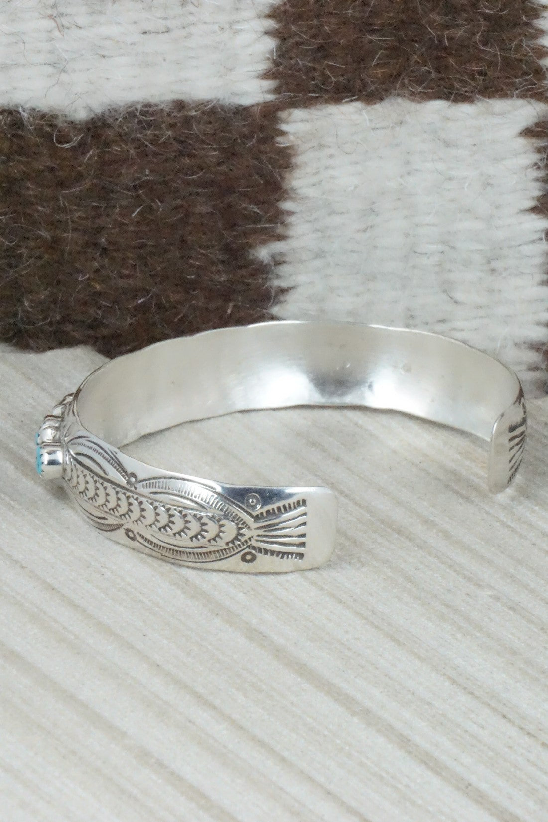 Turquoise & Sterling Silver Bracelet - Grace Silver