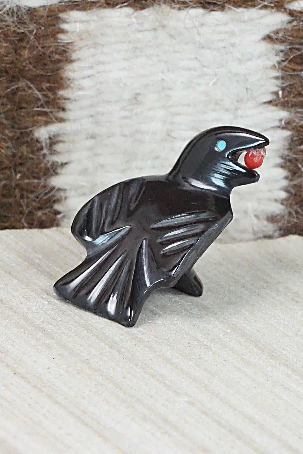 Crow Zuni Fetish Carving - Calvert Bowannie