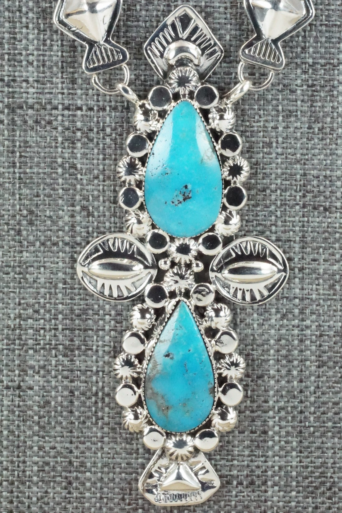 Turquoise & Sterling Silver Necklace - Loretta Delgarito