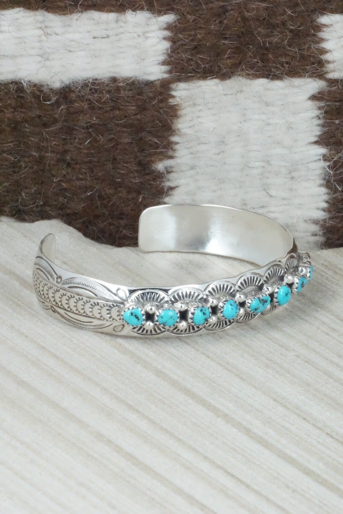 Turquoise & Sterling Silver Bracelet - Grace Silver