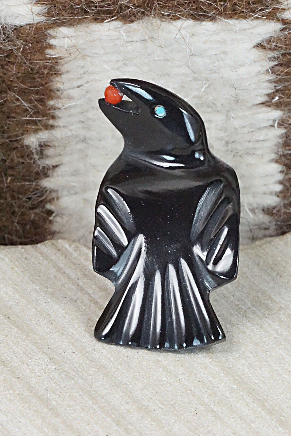 Crow Zuni Fetish Carving - Calvert Bowannie