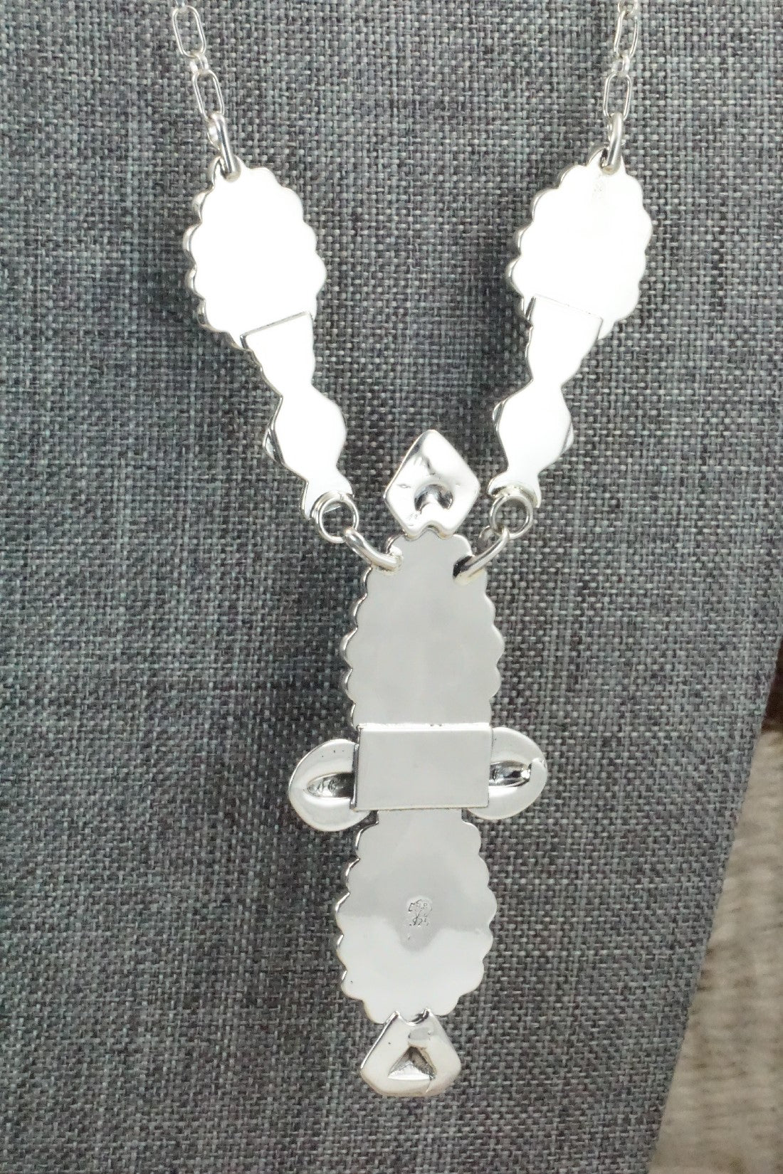 Turquoise & Sterling Silver Necklace - Loretta Delgarito