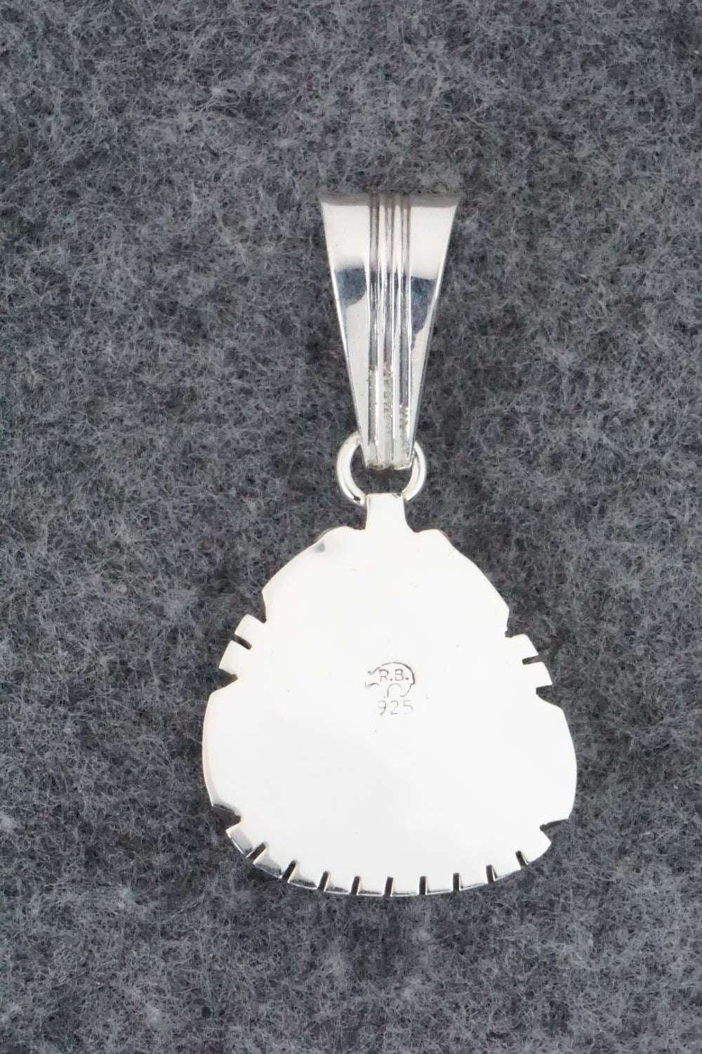 Turquoise & Sterling Silver Pendant - Samuel Yellowhair