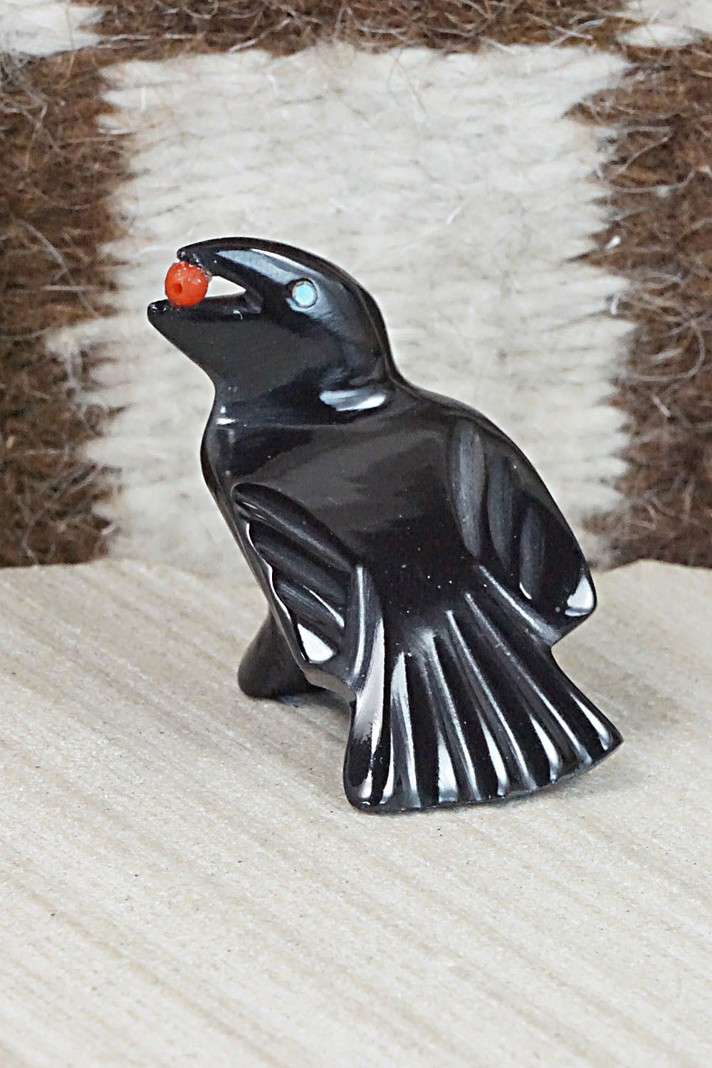 Crow Zuni Fetish Carving - Calvert Bowannie
