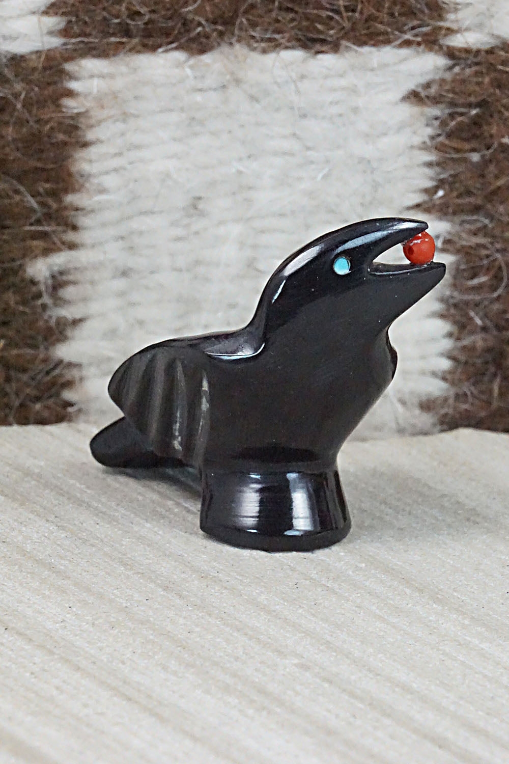 Crow Zuni Fetish Carving - Calvert Bowannie