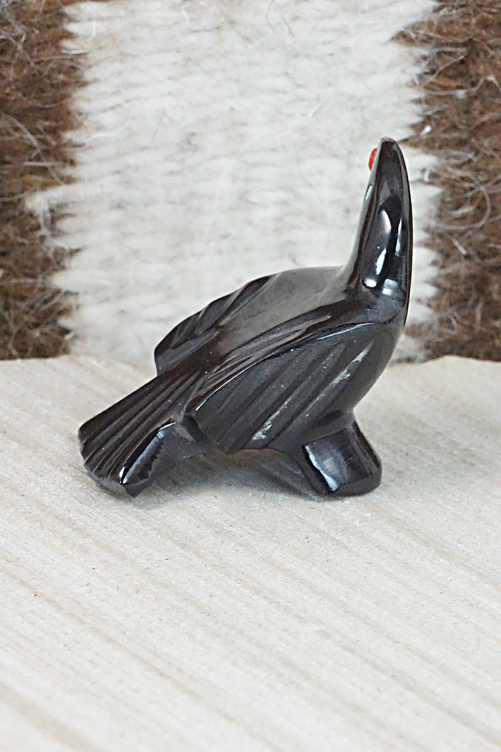 Crow Zuni Fetish Carving - Calvert Bowannie