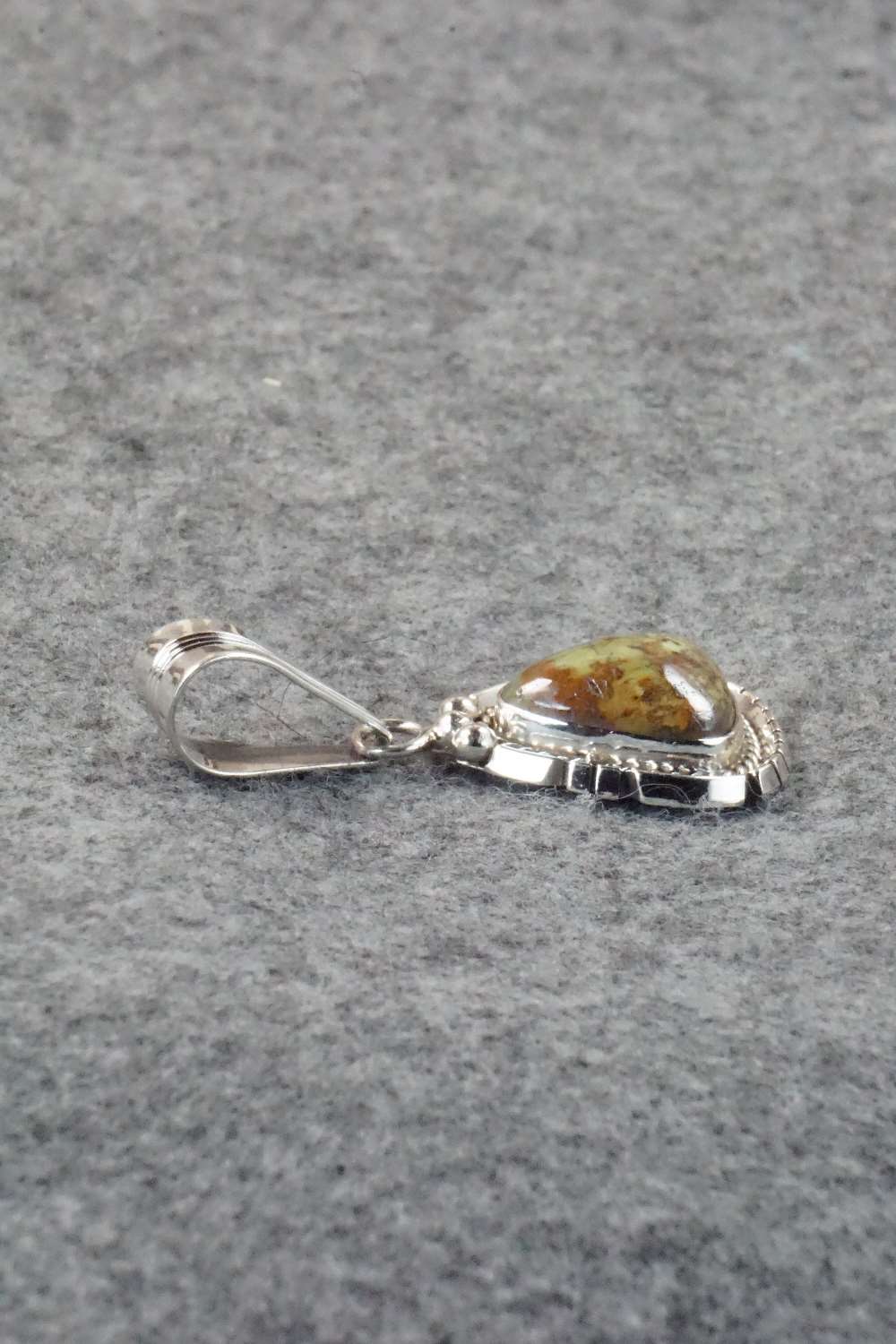 Turquoise & Sterling Silver Pendant - Samuel Yellowhair
